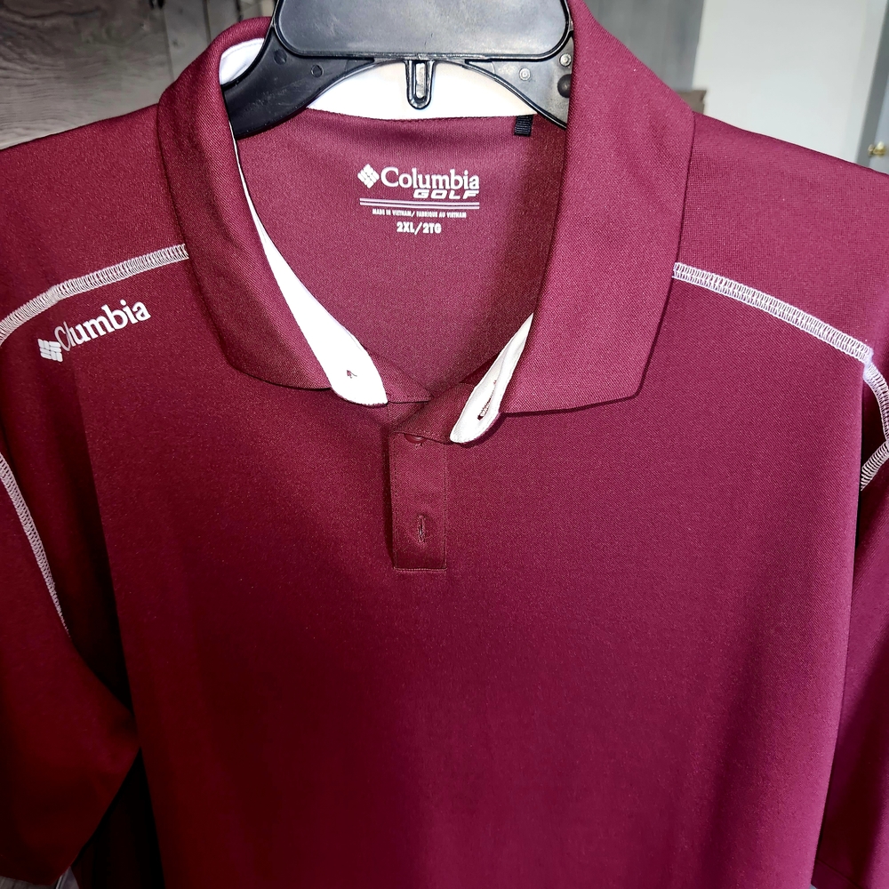Columbia Men's Maroon Polo Shirt